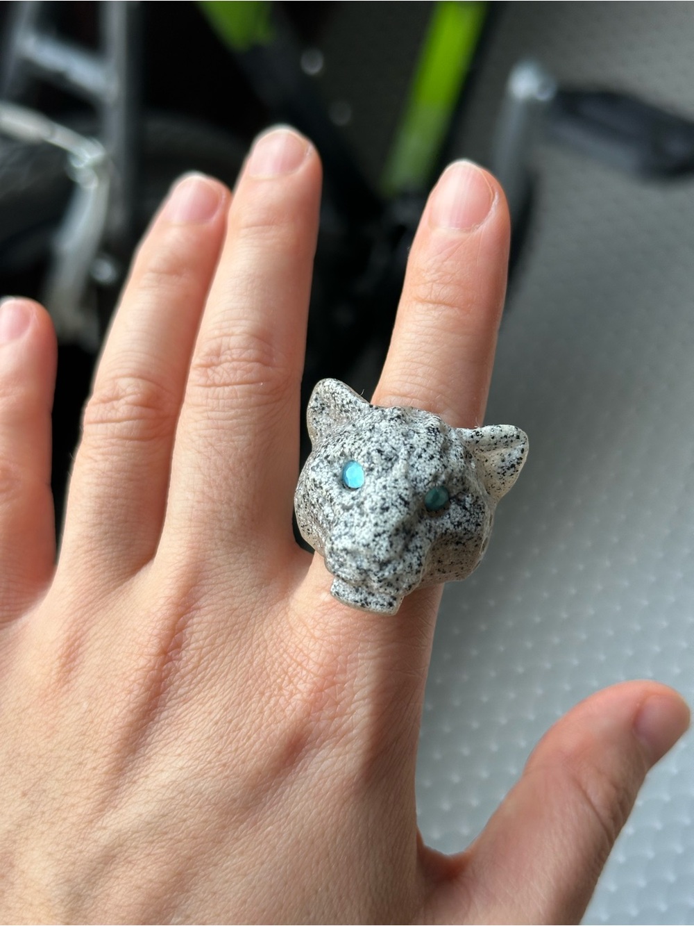 Unique leopard ring